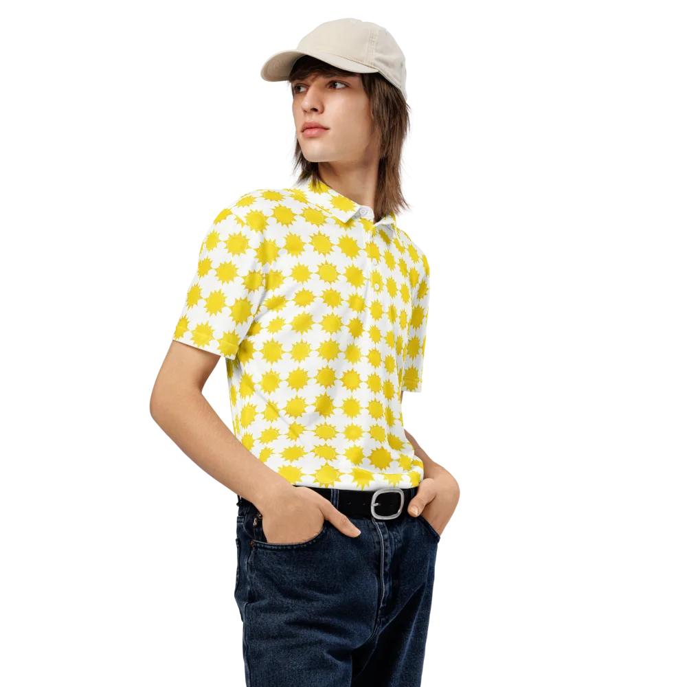 Solar Check on Men's Slim Fit Polo Shirt — Right Front