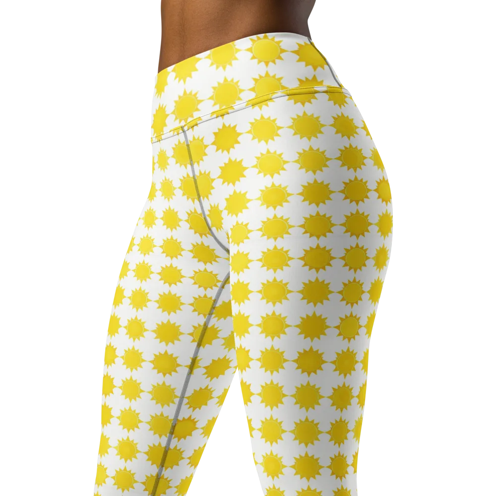 Solar Check on Yoga Leggings — Left Front