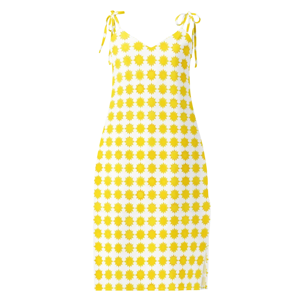 Solar Check on Slip Dress — Front