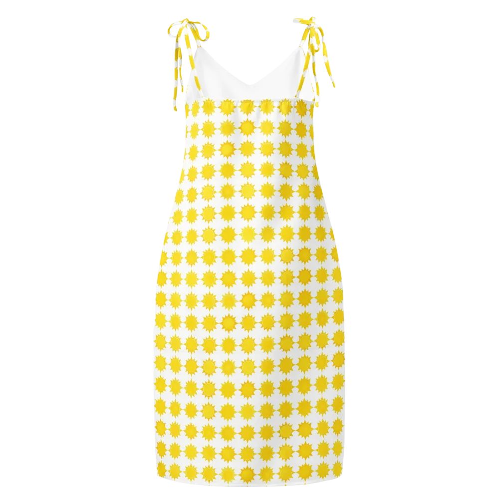 Solar Check on Slip Dress — Back