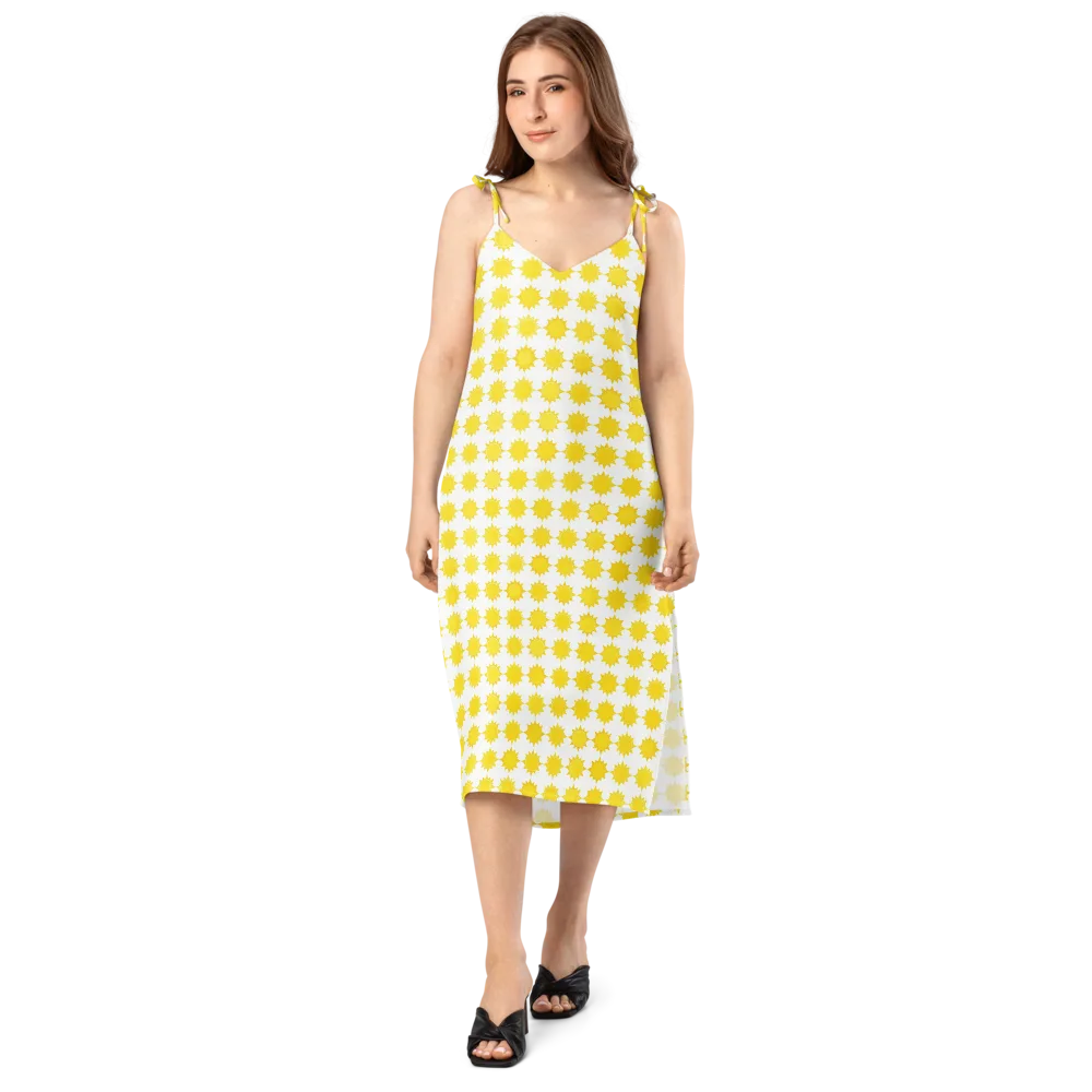 Solar Check on Slip Dress — Front