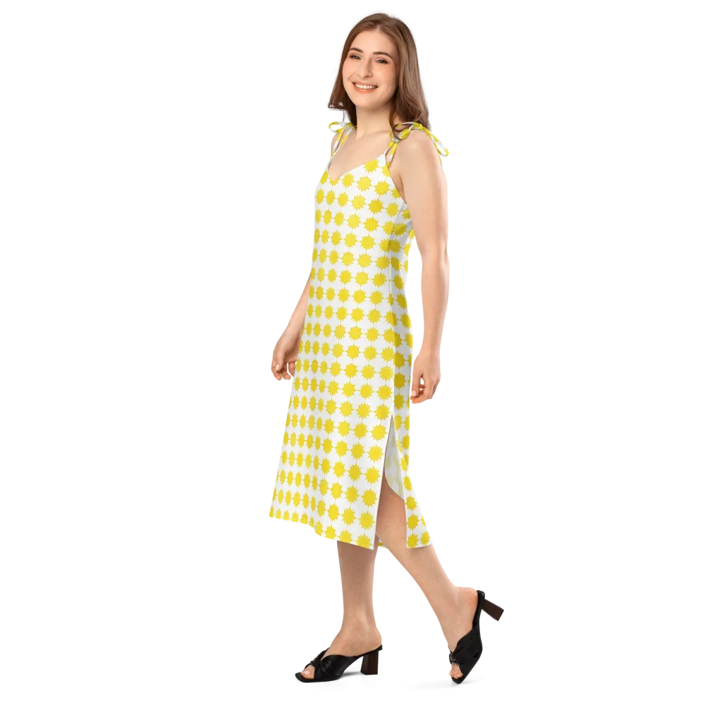 Solar Check on Slip Dress — Left Front