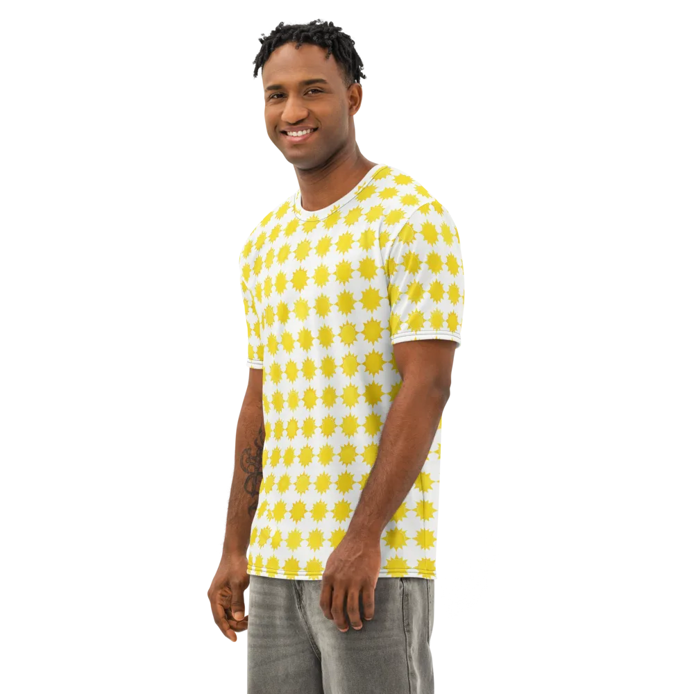 Solar Check on Men's Cotton Crew Neck T-Shirt — Left Front