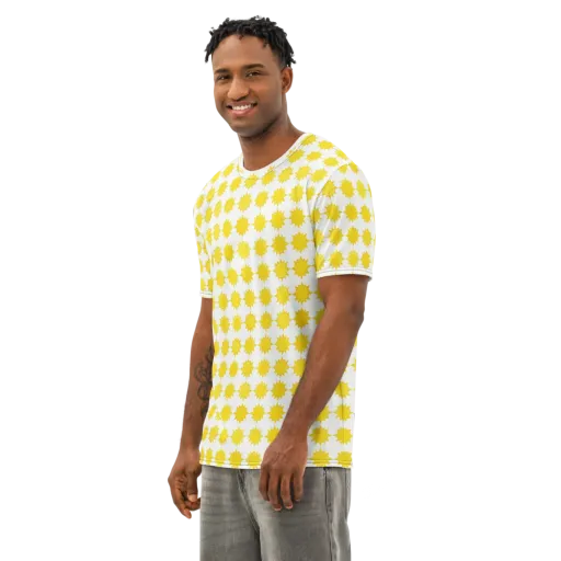 Solar Check on a Men's Cotton Crew Neck T-Shirt