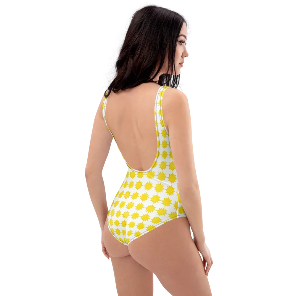 Solar Check on One-Piece Swimsuit — Right Back