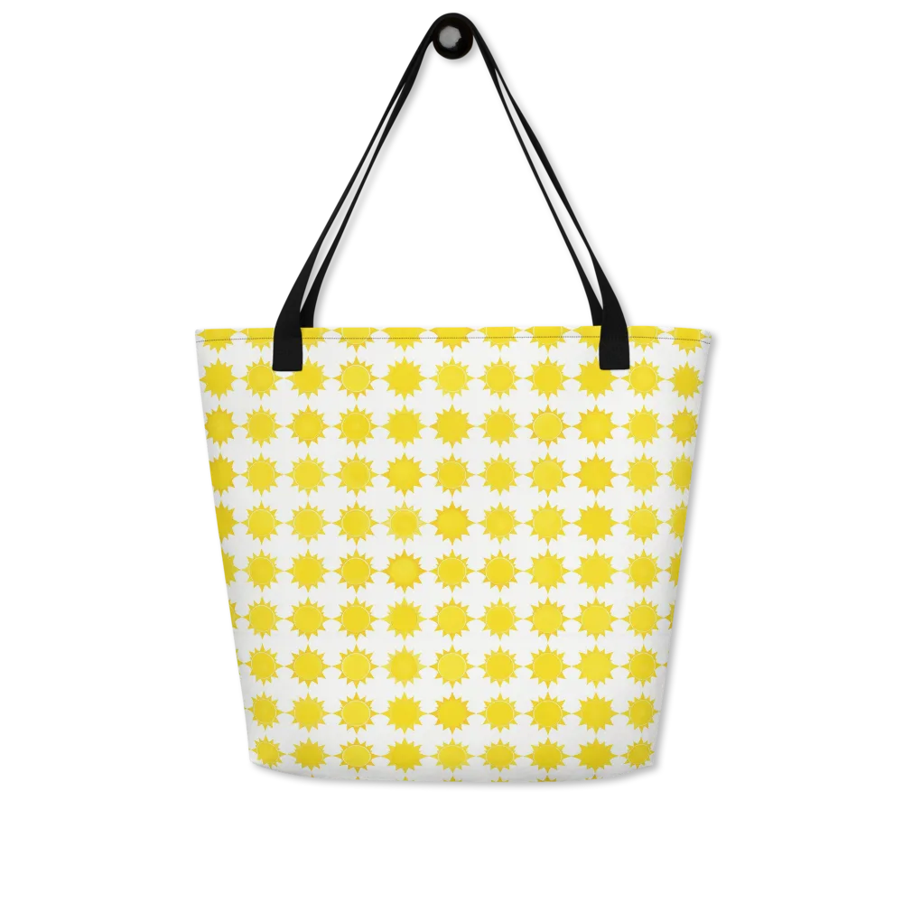 Solar Check on Large Tote Bag W/ Pocket — Front