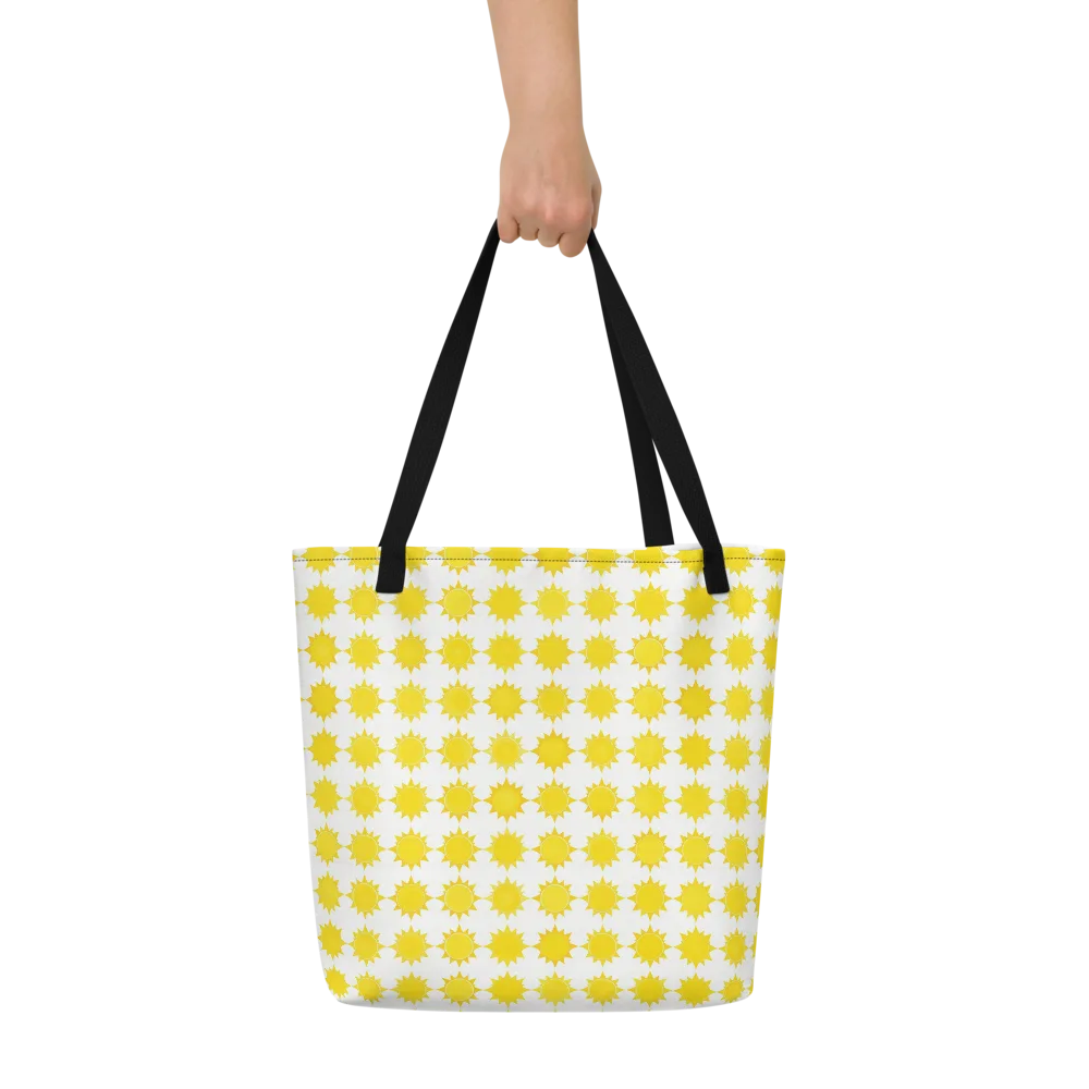 Solar Check on Large Tote Bag W/ Pocket — Front
