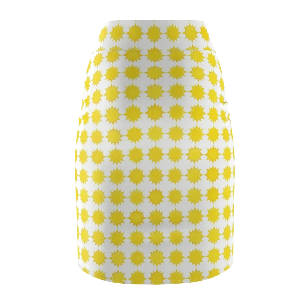 Solar Check on Pencil Skirt — Back