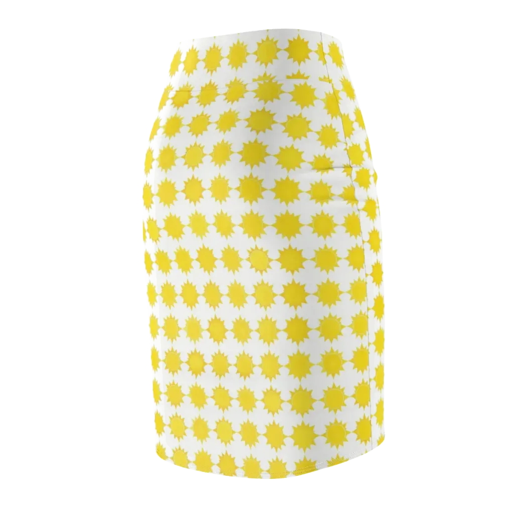 Solar Check on Pencil Skirt — Back Side