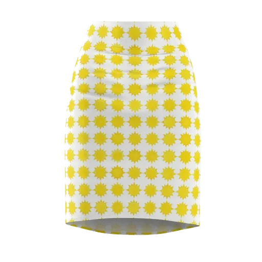 Solar Check on a Pencil Skirt