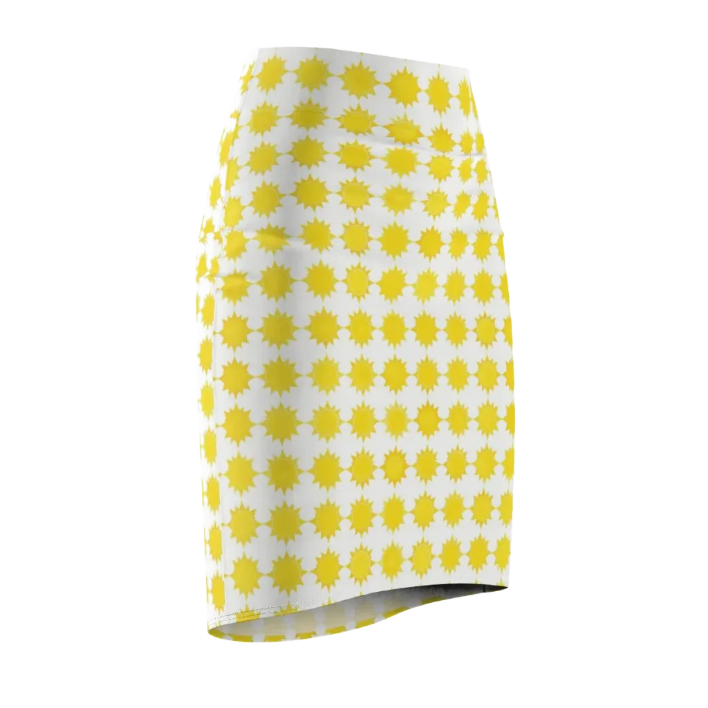 Solar Check on Pencil Skirt — Front Side
