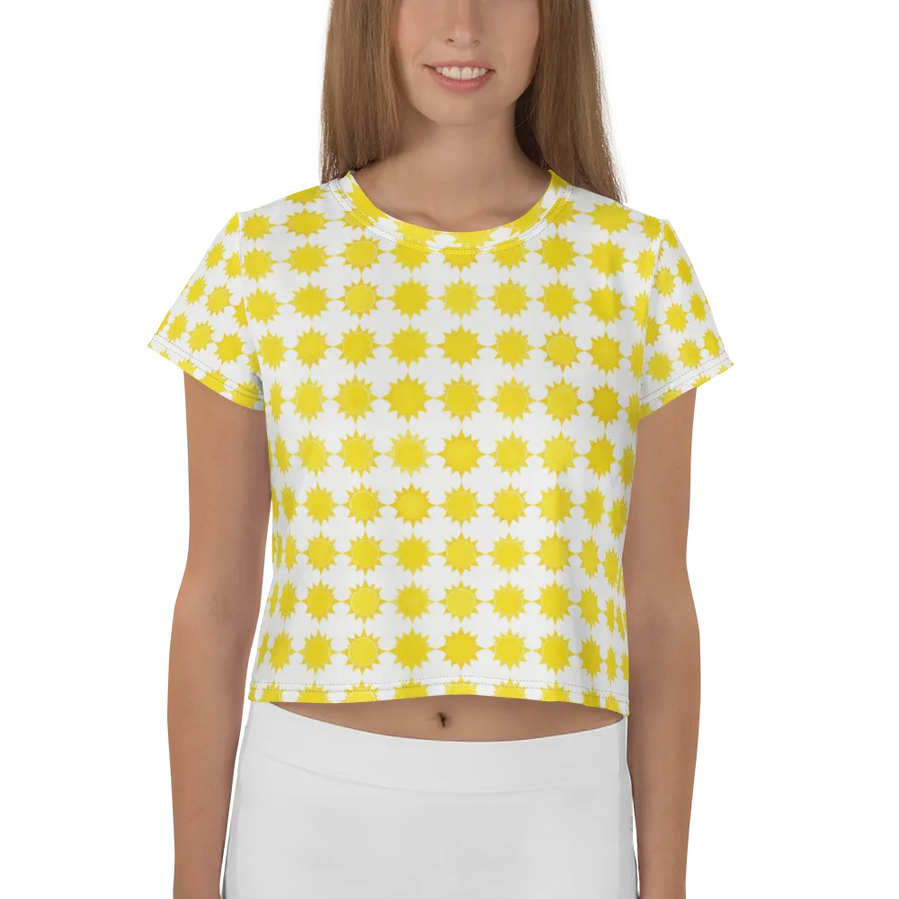 Solar Check on Crop Tee — Front