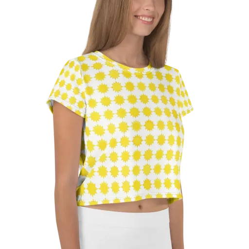 Solar Check on a Crop Tee