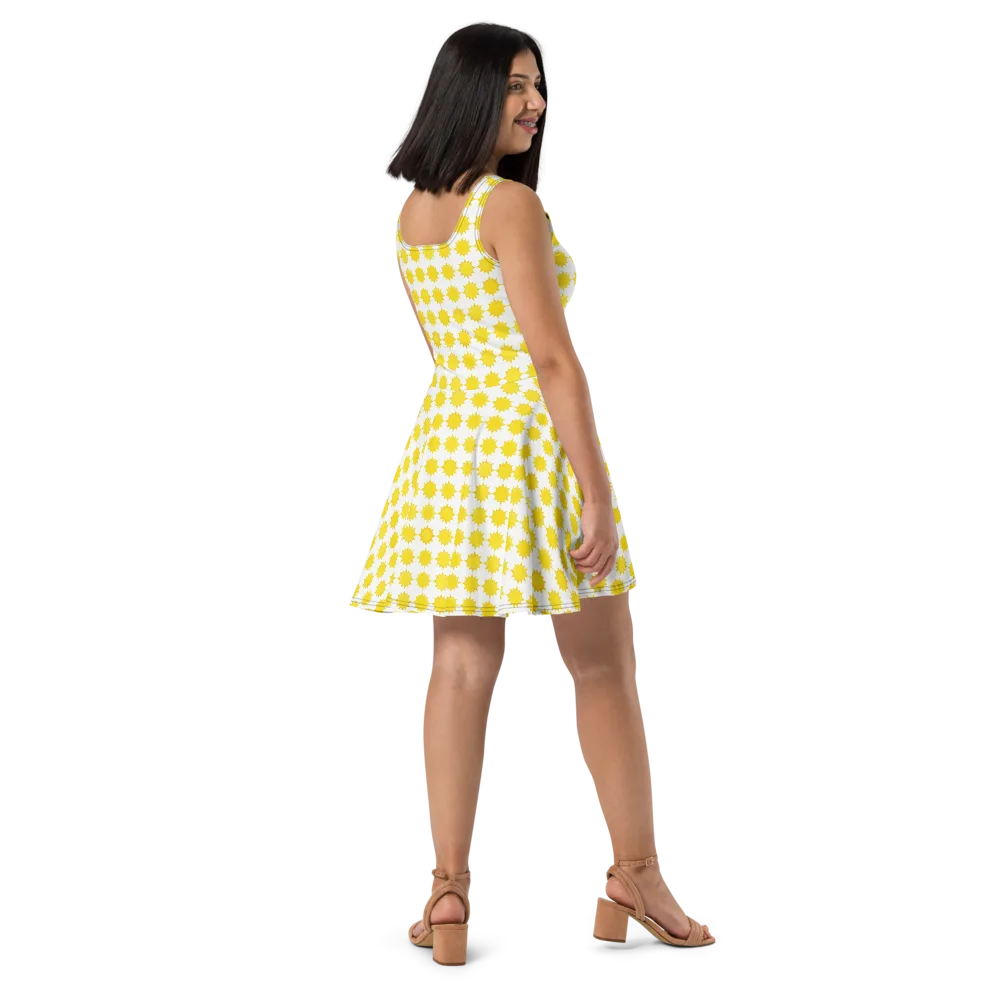 Solar Check on Skater Dress — Right