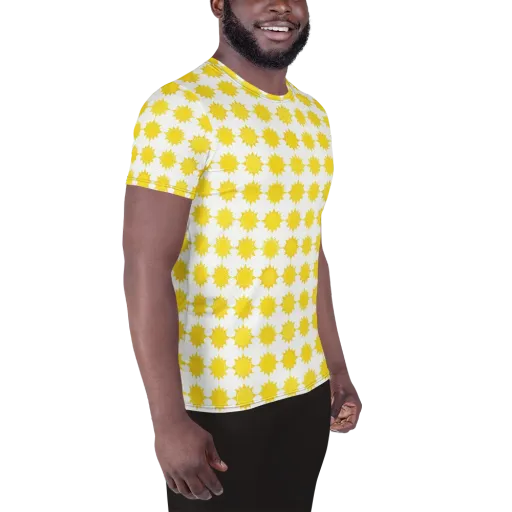 Solar Check on a Men's Athletic T-Shirt