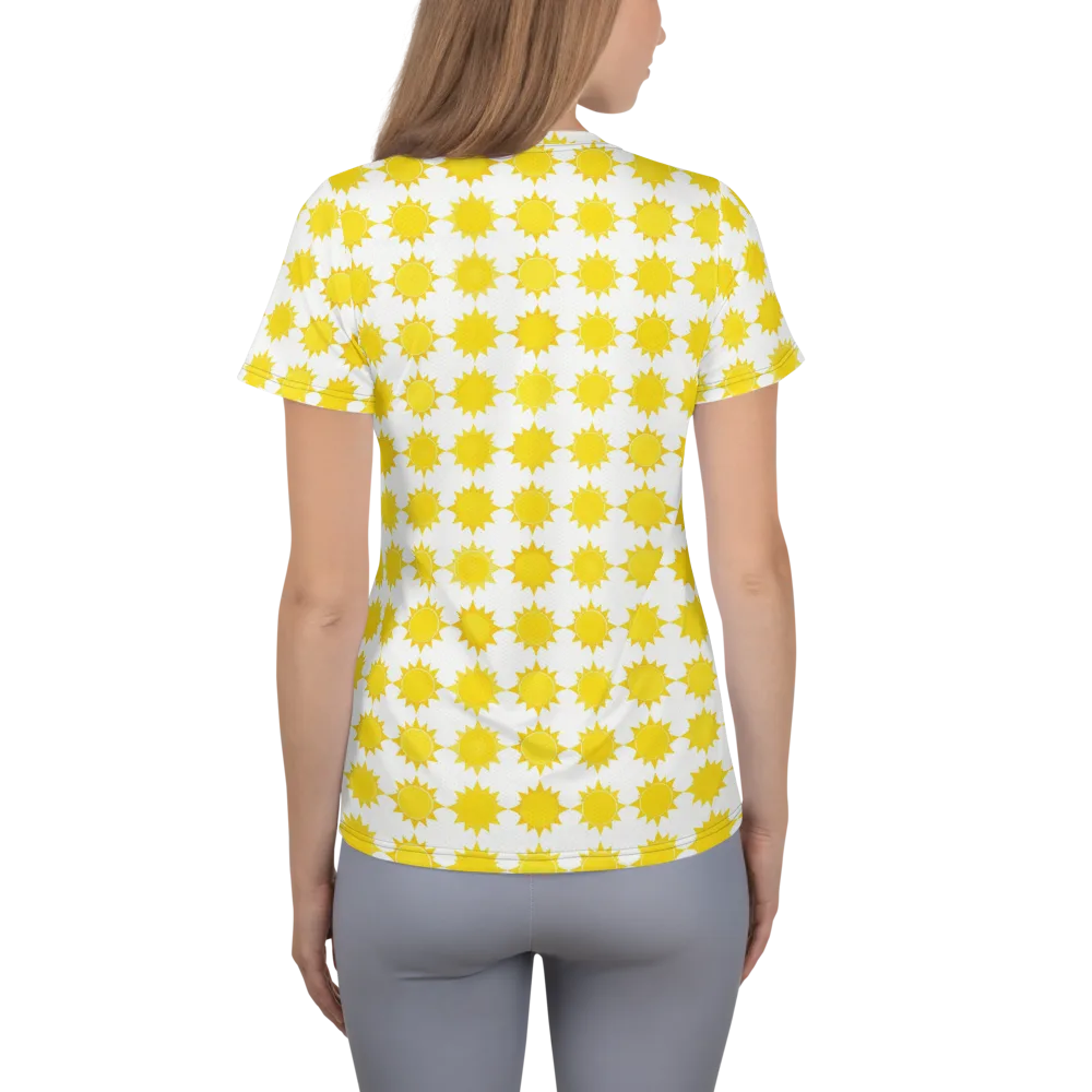 Solar Check on Women's Athletic T-Shirt — Back