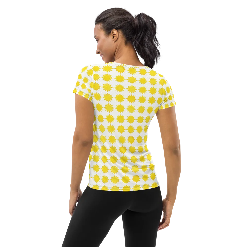 Solar Check on Women's Athletic T-Shirt — Back