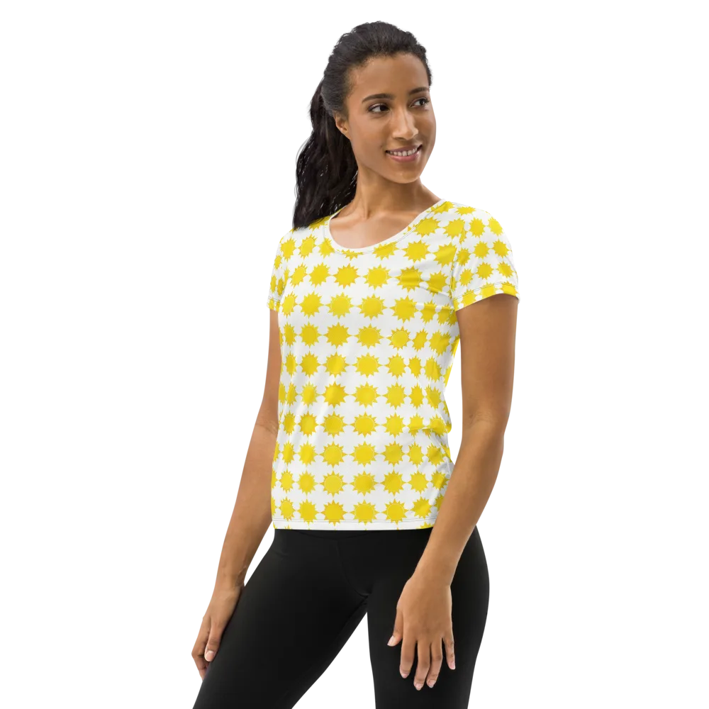 Solar Check on Women's Athletic T-Shirt — Left