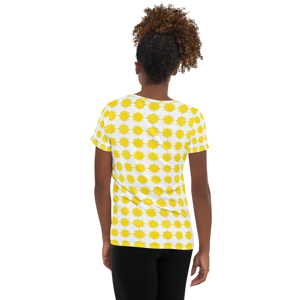 Solar Check on Women's Athletic T-Shirt — Back