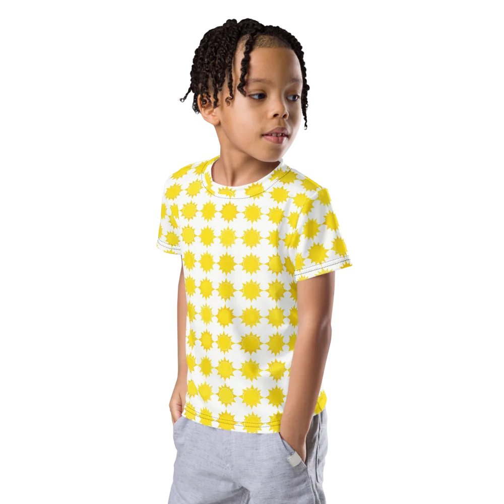 Solar Check on Kids Crew Neck T-Shirt — Left Front