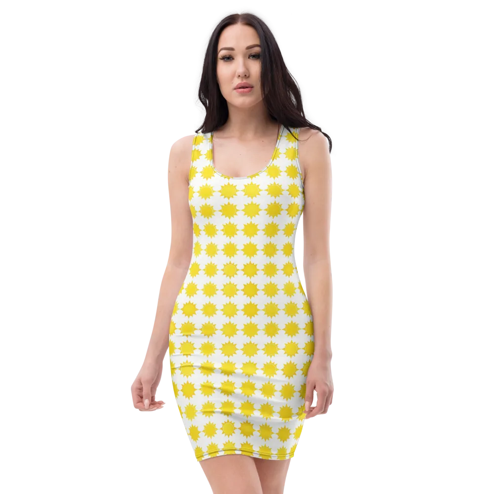 Solar Check on Bodycon Dress — Front