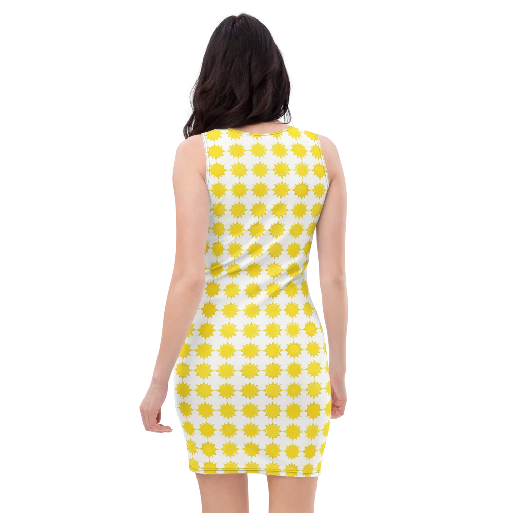Solar Check on Bodycon Dress — Back