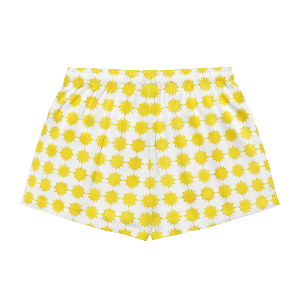 Solar Check on Women's Pajama Shorts — Back