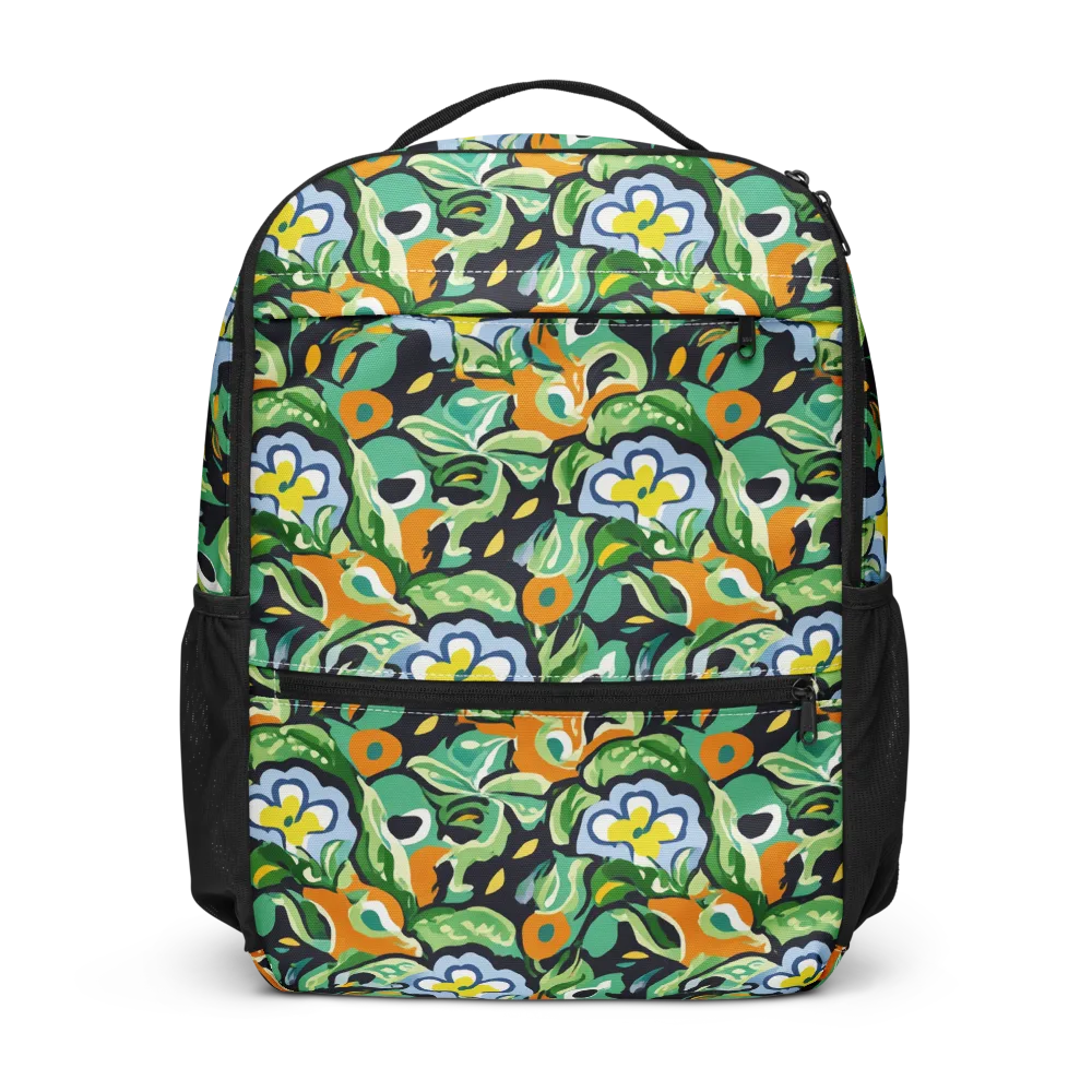 Verdant Rhapsody on Utility Backpack — Front