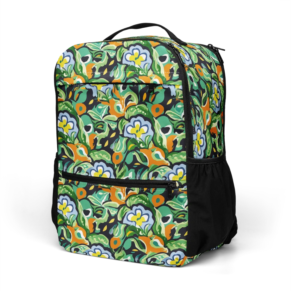 Verdant Rhapsody on Utility Backpack — Left Front