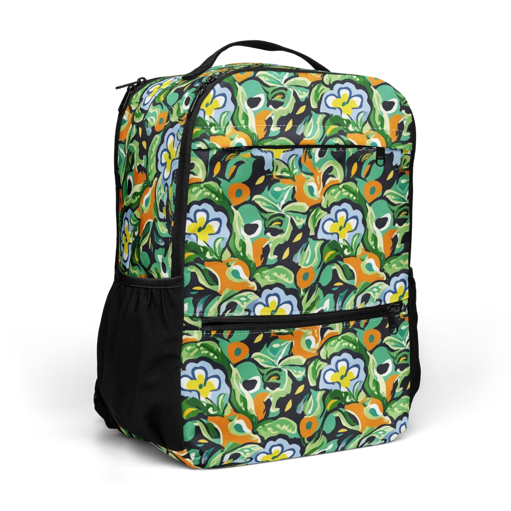 Verdant Rhapsody on Utility Backpack — Right Front