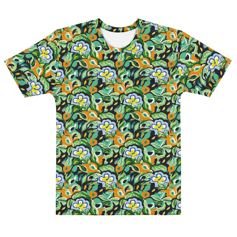Verdant Rhapsody on Men's Cotton Crew Neck T-Shirt — Front
