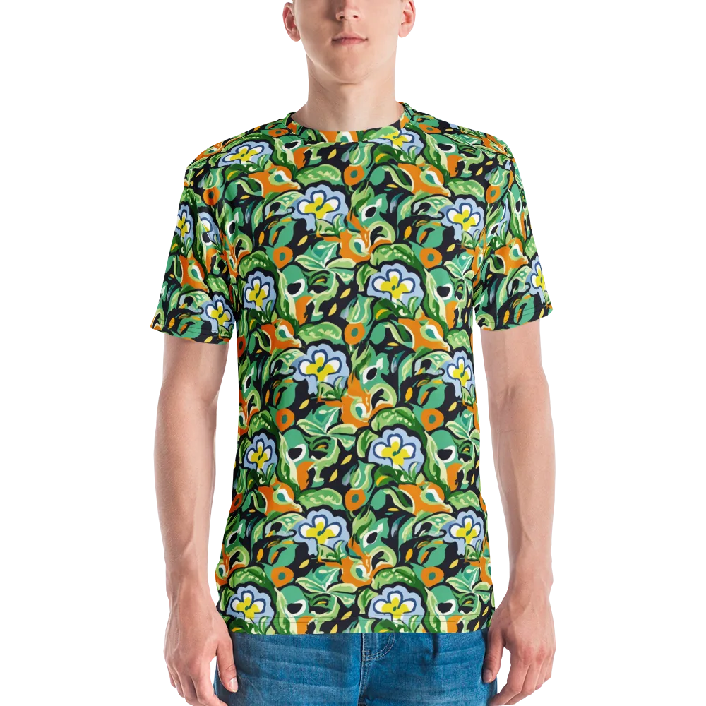 Verdant Rhapsody on Men's Crew Neck T-Shirt — Front