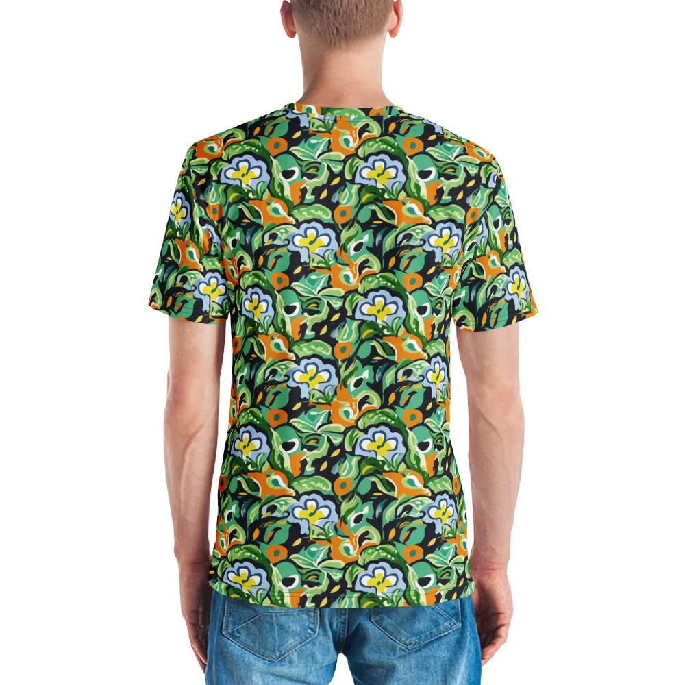 Verdant Rhapsody on Men's Crew Neck T-Shirt — Back