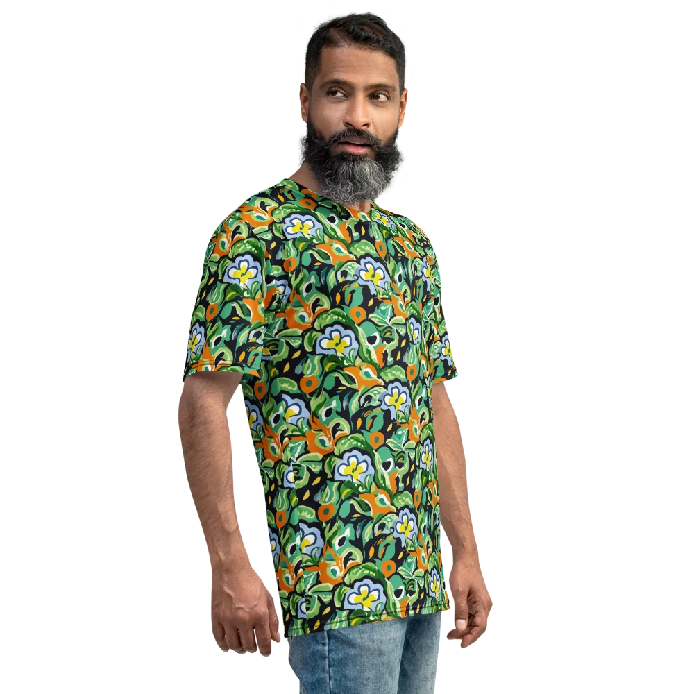 Verdant Rhapsody on Men's Crew Neck T-Shirt — Right