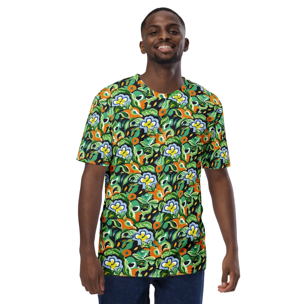 Verdant Rhapsody on Men's Crew Neck T-Shirt — Front