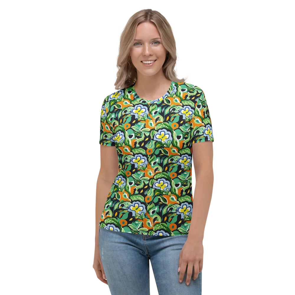 Verdant Rhapsody on Women's Crew Neck T-Shirt — Front