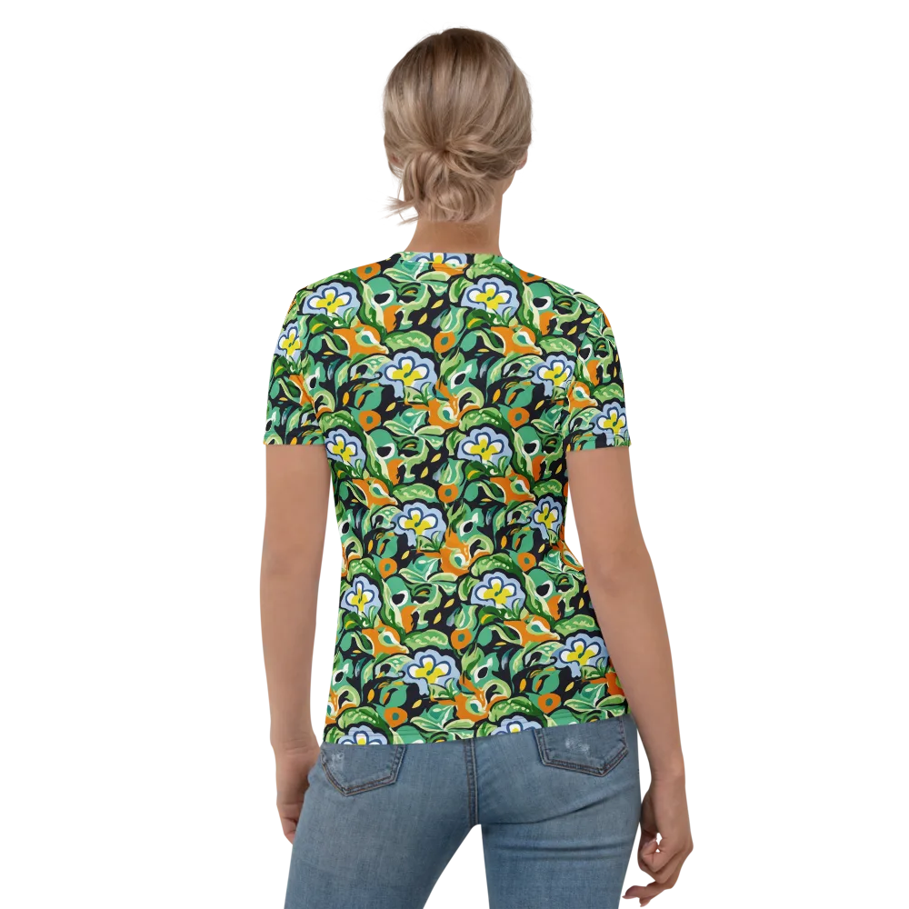 Verdant Rhapsody on Women's Crew Neck T-Shirt — Back