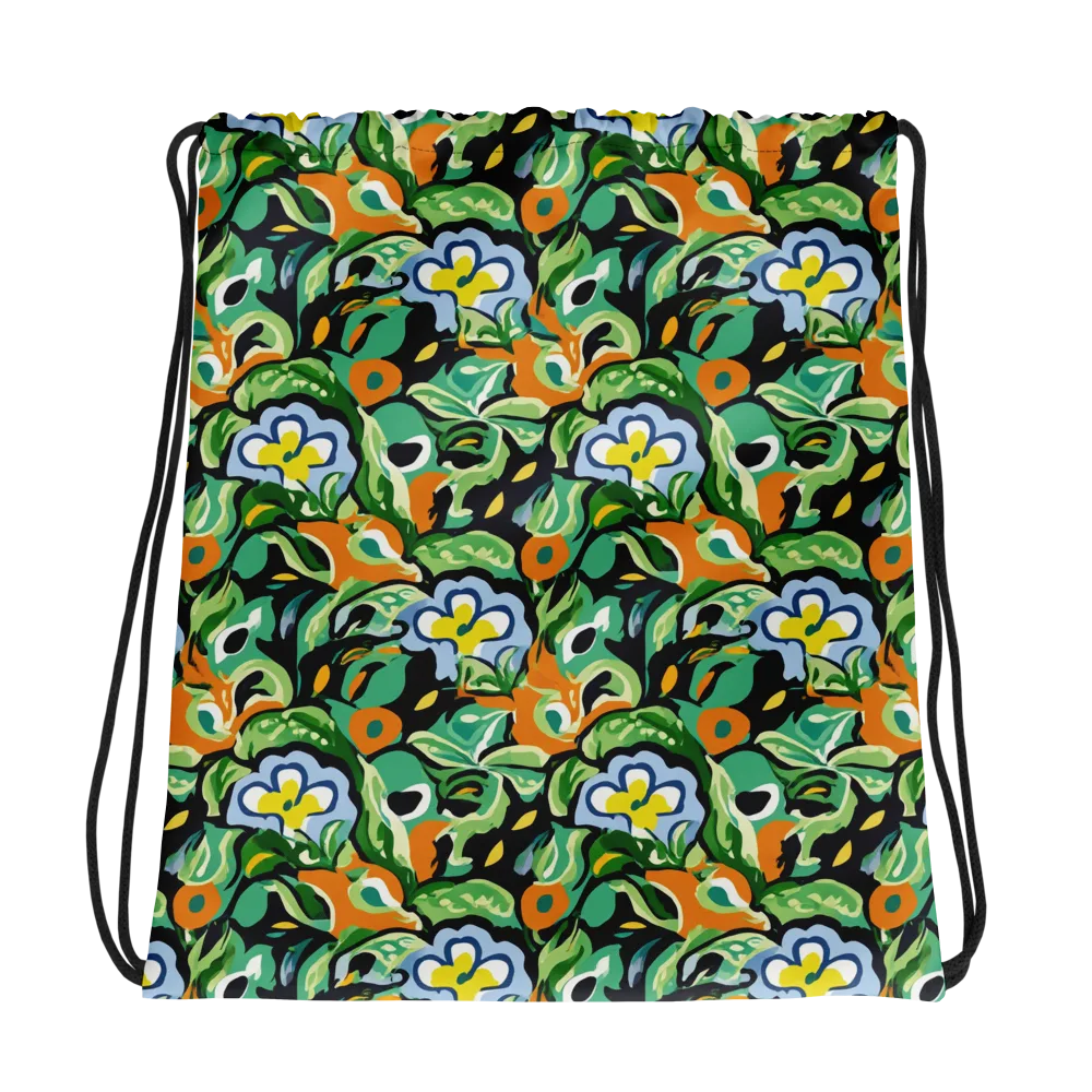 Verdant Rhapsody on Drawstring Bag — Photo