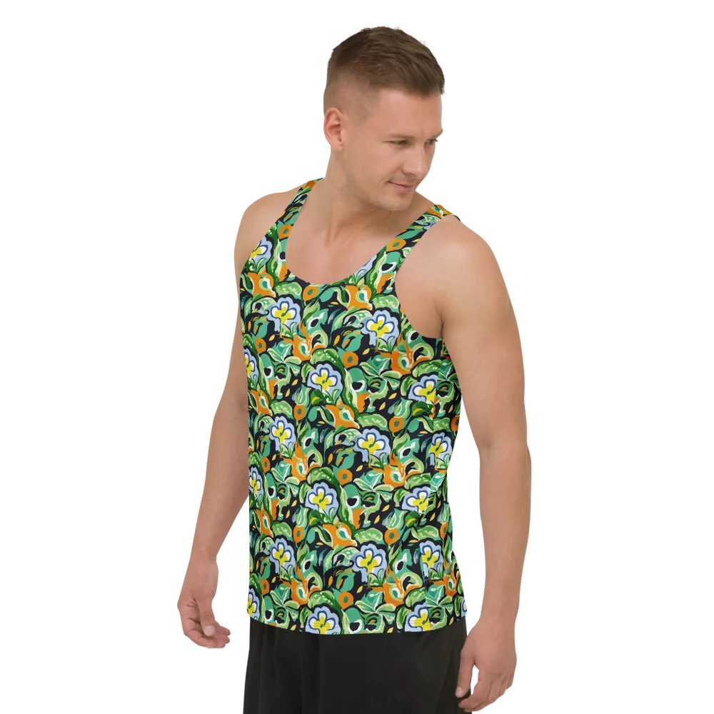 Verdant Rhapsody on Men's Tank Top — Left Front