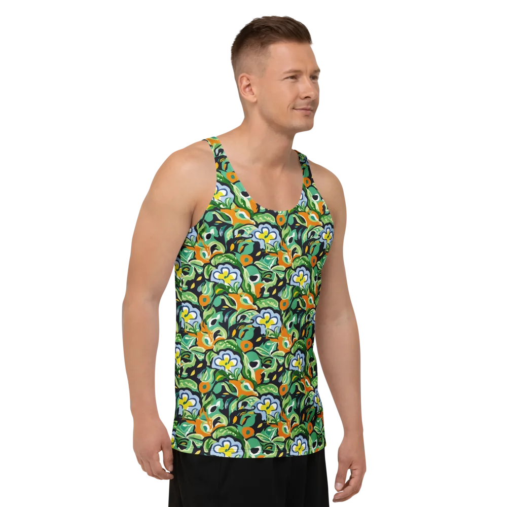 Verdant Rhapsody on Men's Tank Top — Right Front