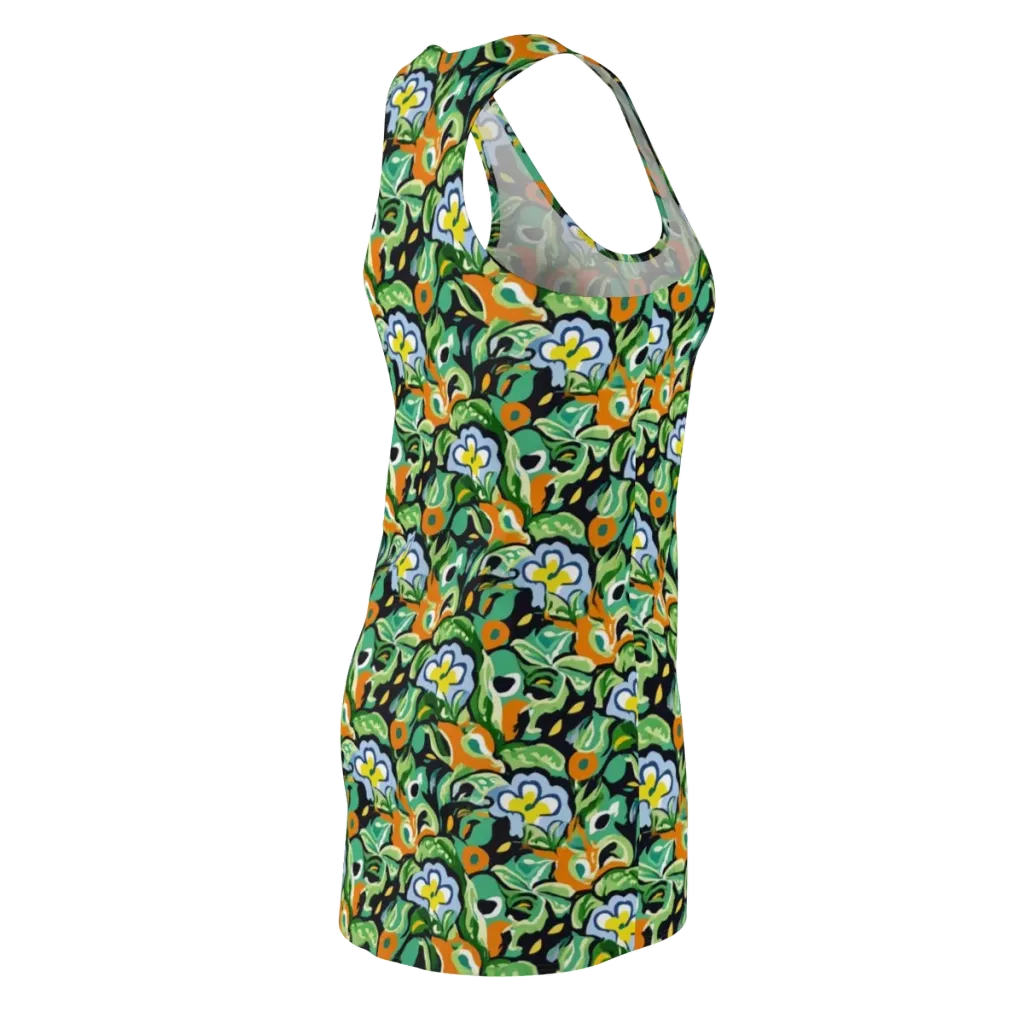 Verdant Rhapsody on Racerback Dress — Back Side
