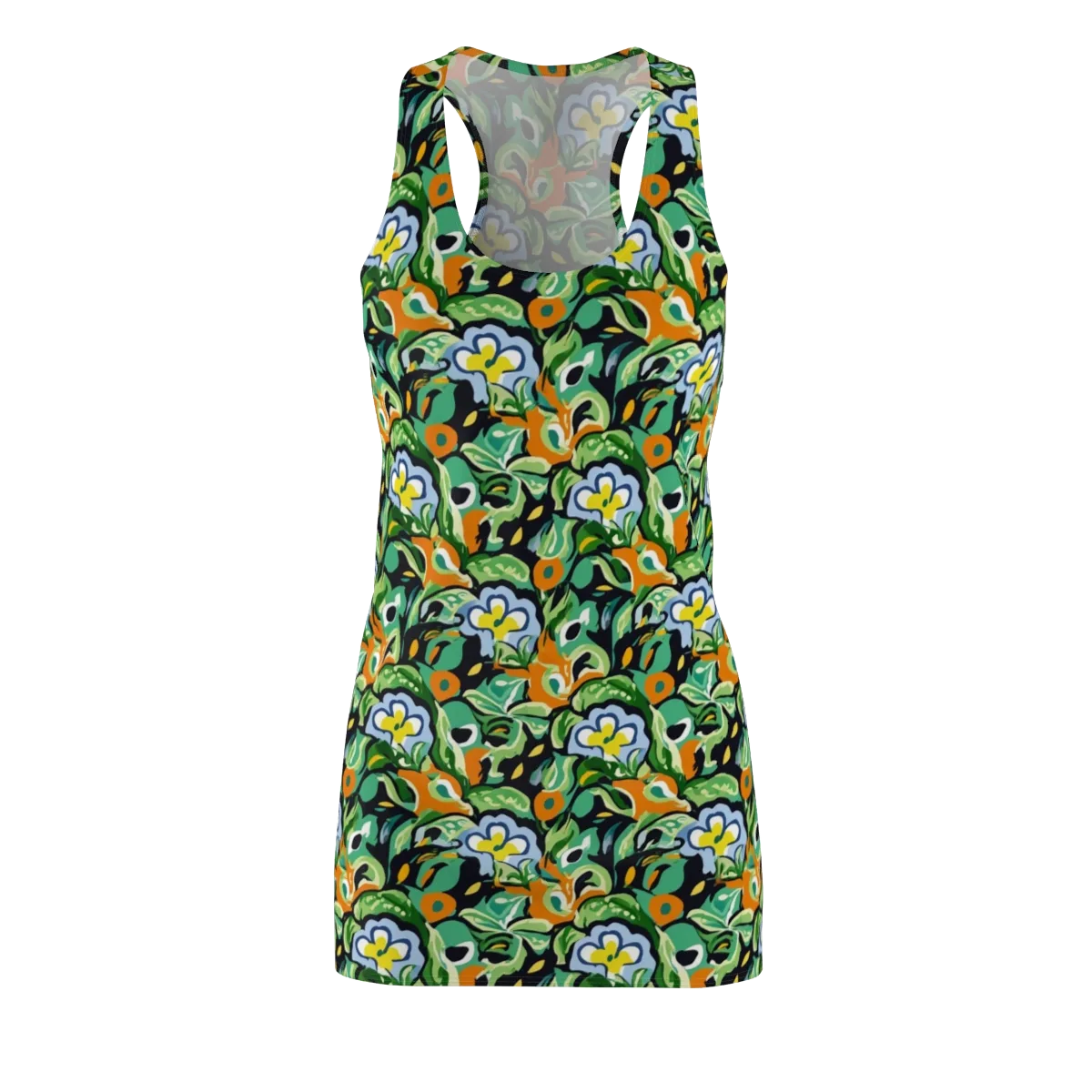 Verdant Rhapsody on Racerback Dress — Front
