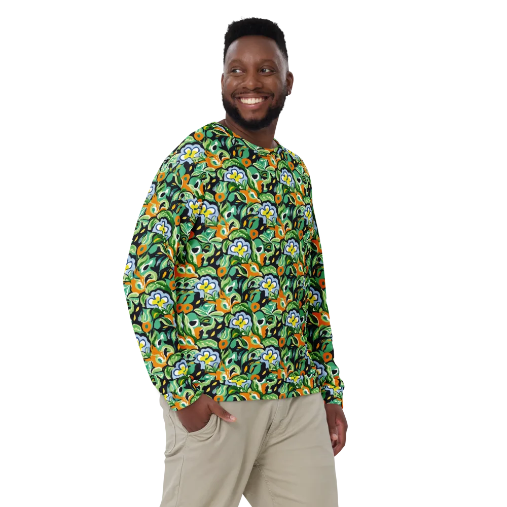 Verdant Rhapsody on Sweatshirt — Front