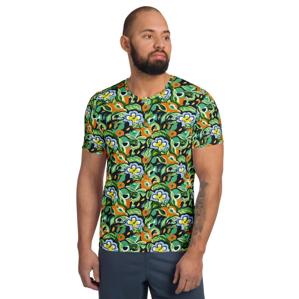 Verdant Rhapsody on Men's Athletic T-Shirt — Front