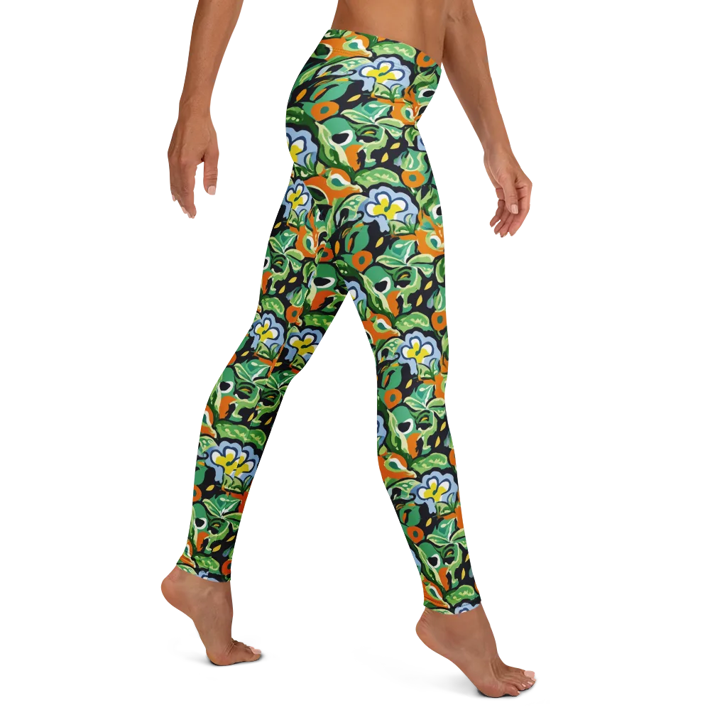 Verdant Rhapsody on Leggings — Right