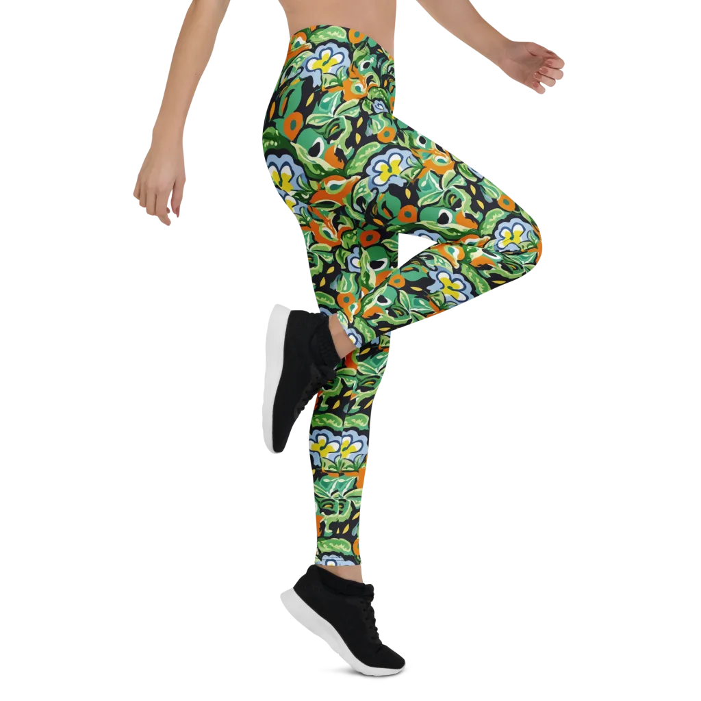 Verdant Rhapsody on Leggings — Right