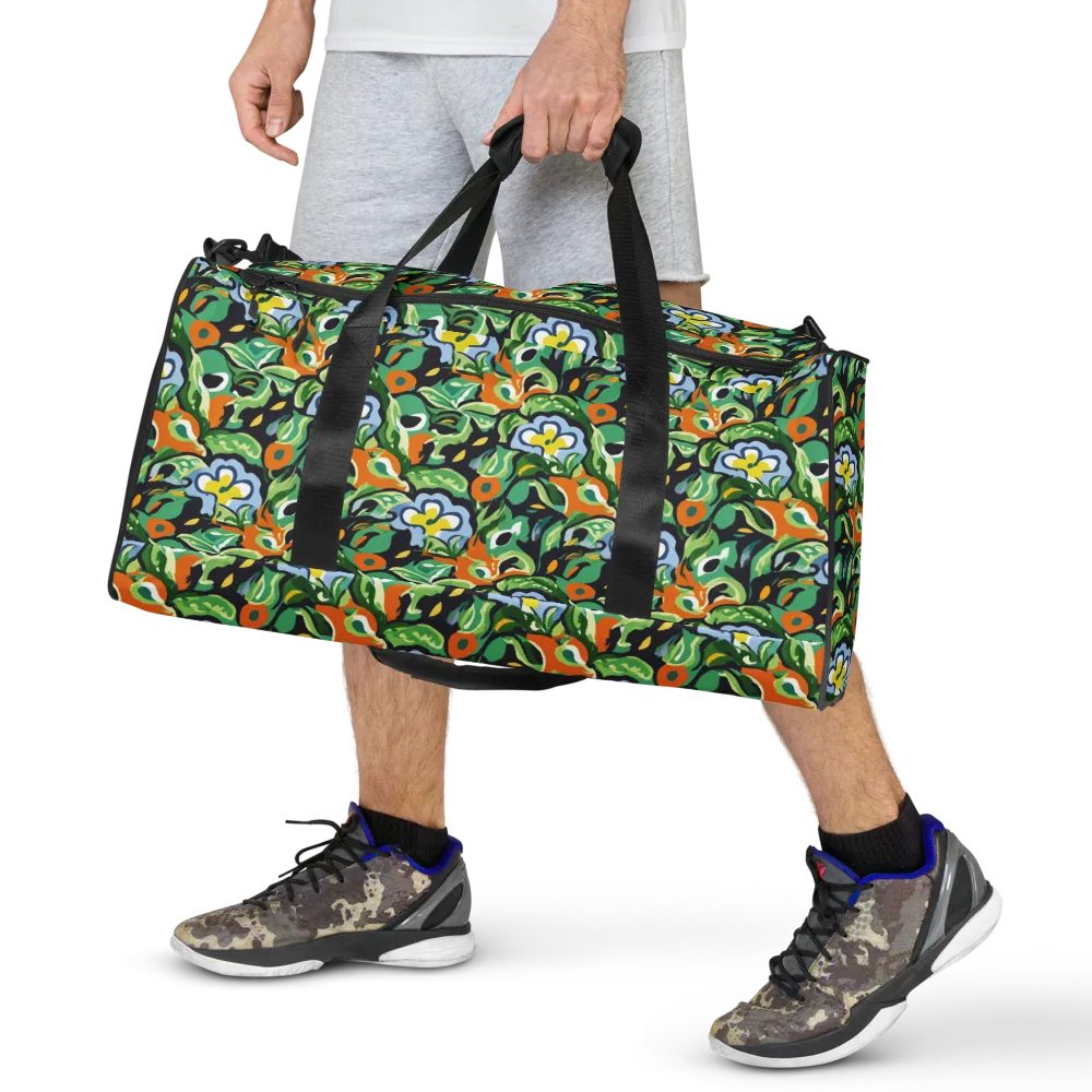 Verdant Rhapsody on Duffle Bag — Front