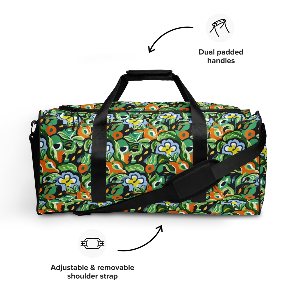 Verdant Rhapsody on Duffle Bag — Front