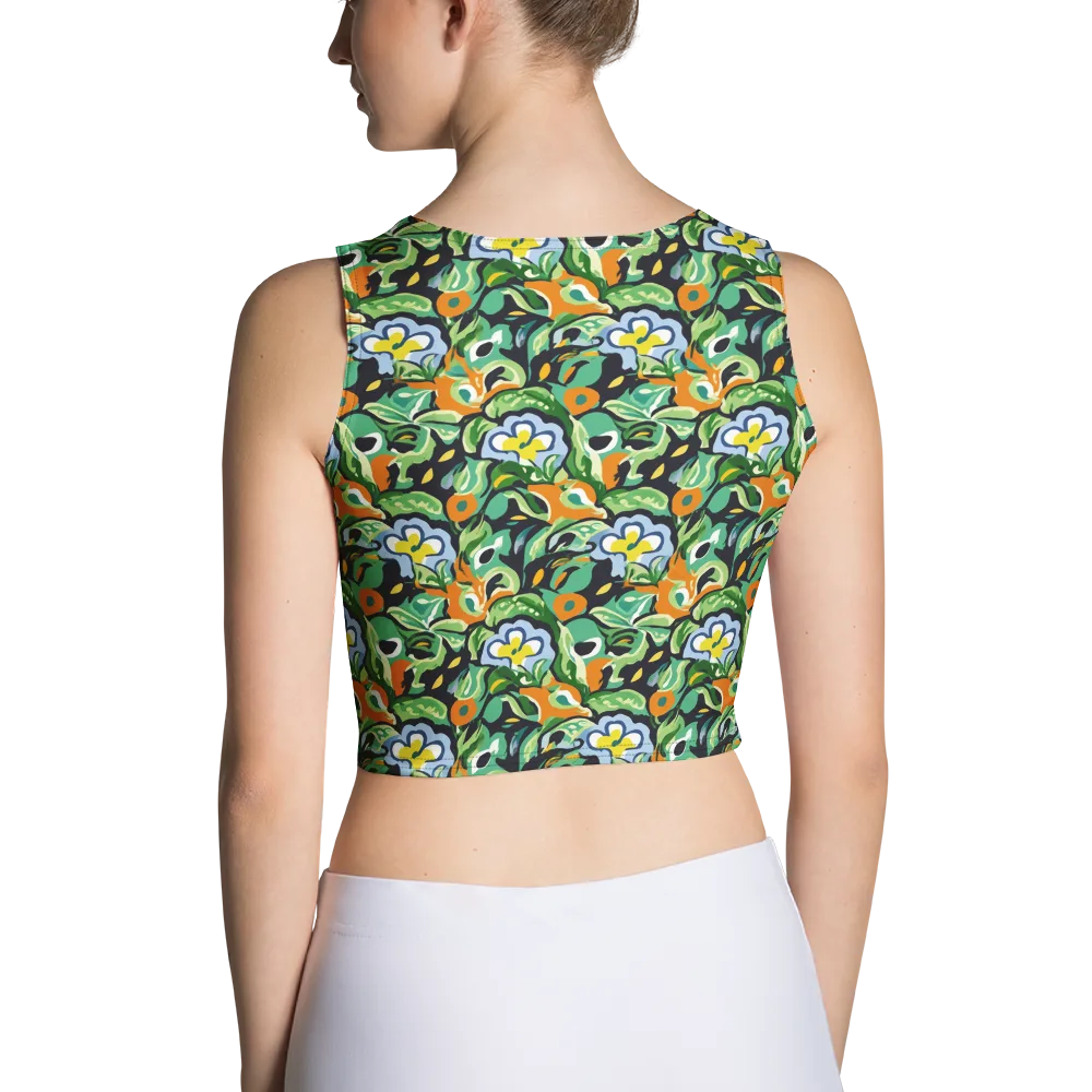 Verdant Rhapsody on Crop Top — Back