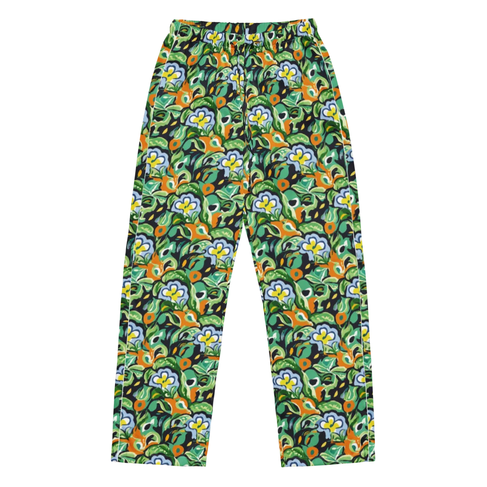 Verdant Rhapsody on Women's Pajama Pants — Front